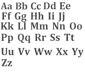 设置的图像矢量字母表 11