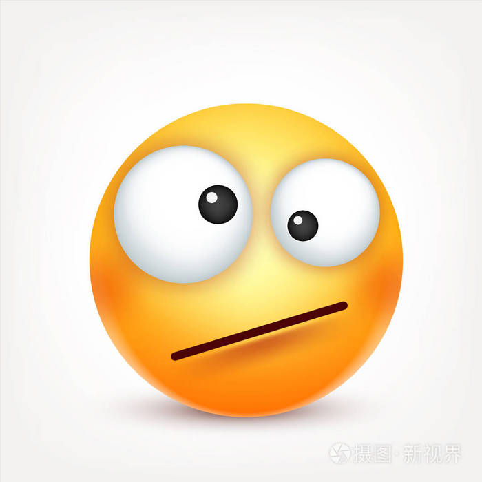 3d 的真实表情.有趣的卡通人物.心情.web 图标.矢量图