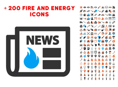 热点新闻图标与奖金能量收集图片