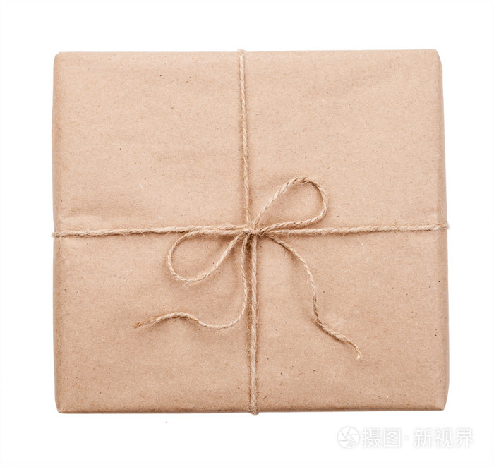 白色背景的邮包