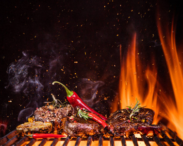 烧烤火焰图片