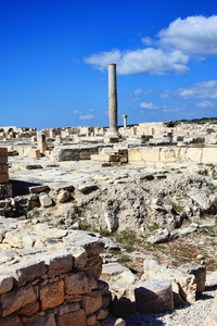 古代的 Kourion 的废墟