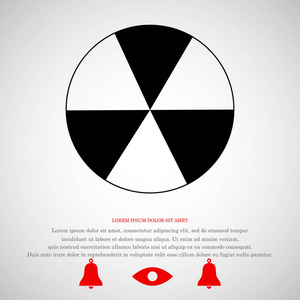 放射性标记图标