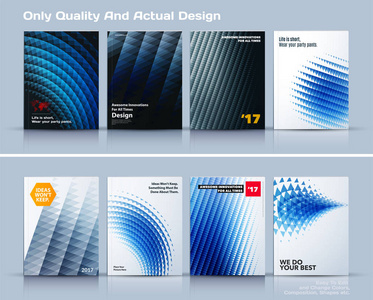 集商业矢量模板 宣传册设计 抽象的年度报告