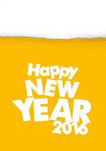 幸福的新的一年 2016年黄