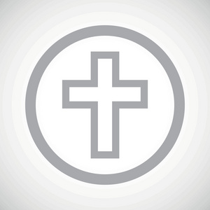 灰色基督教十字标志