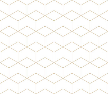 无缝的几何线网格矢量六边形斑图