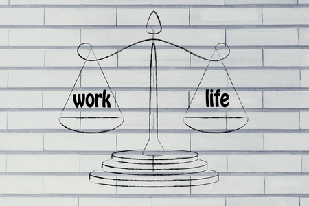 工作生活平衡图照片