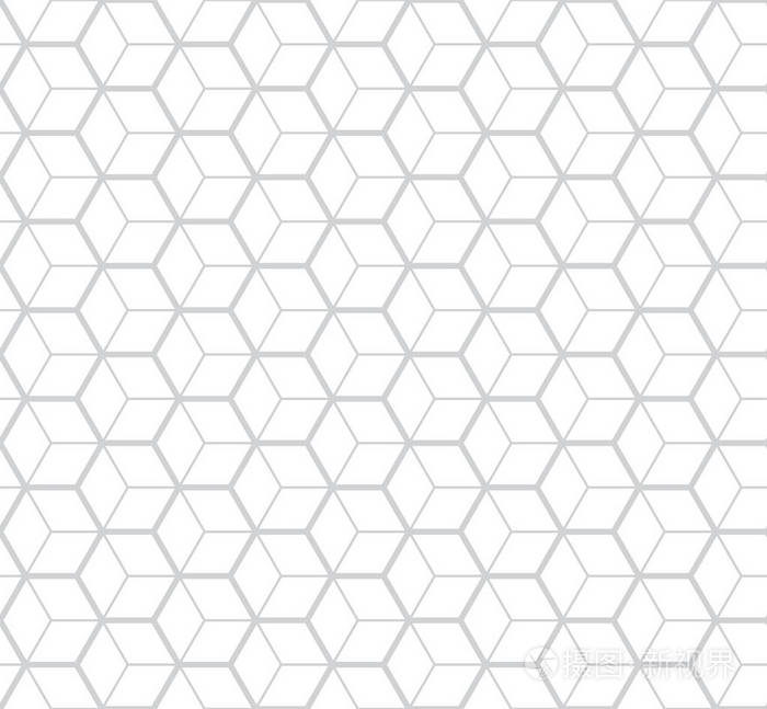 六角形几何线网格图案矢量背景