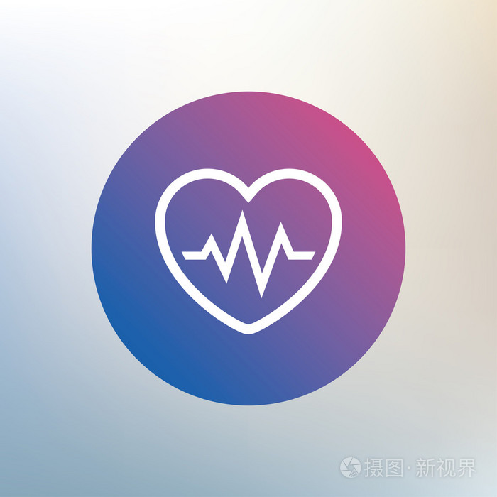 心跳信号图标心动图符号