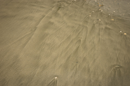 沙滩上的沙子和鹅卵石, 安德罗斯, 希腊