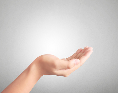 打开手掌手势照片