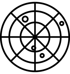 雷达矢量图标图片