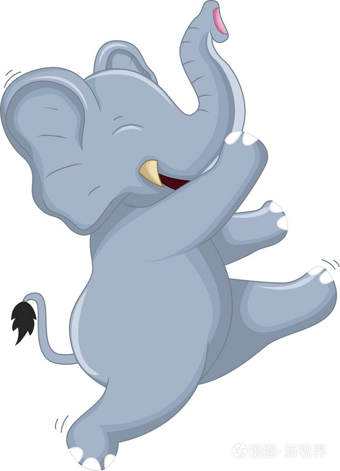 快乐很可爱小象跳舞为你设计
