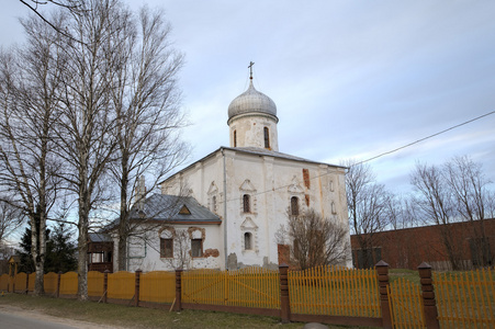 圣母诞生教堂。 诺夫哥罗德俄罗斯