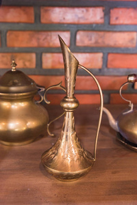 古董泰国黄铜茶壶