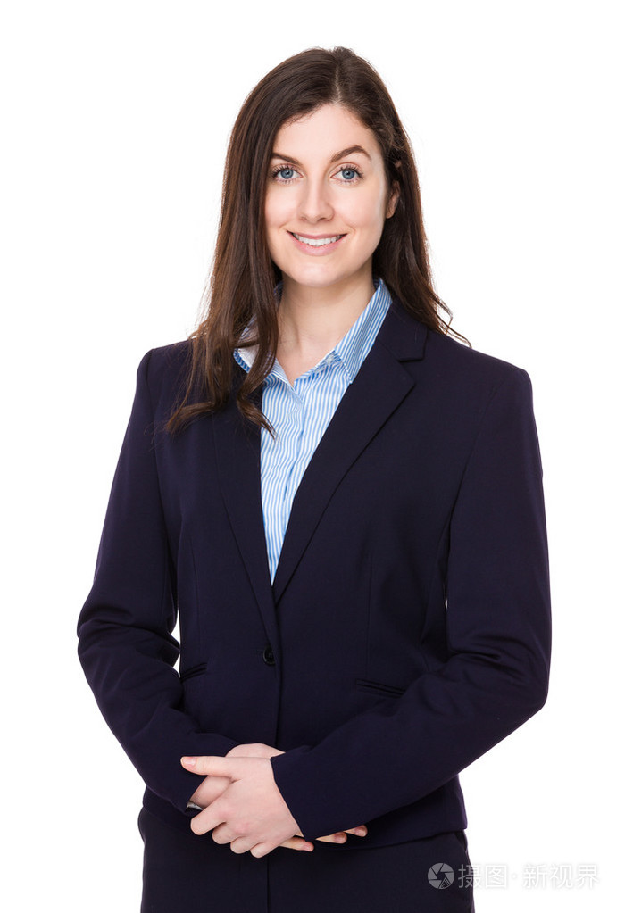 白种人黑发女商人在西装照片-正版商用图片0cvgxf-摄图新视界