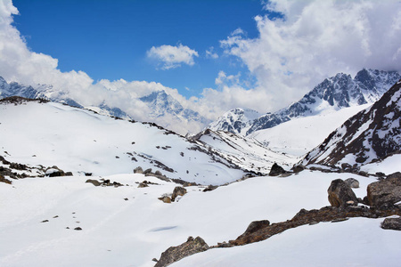 戈焦谷及喜马拉雅山上长满 sn 视野