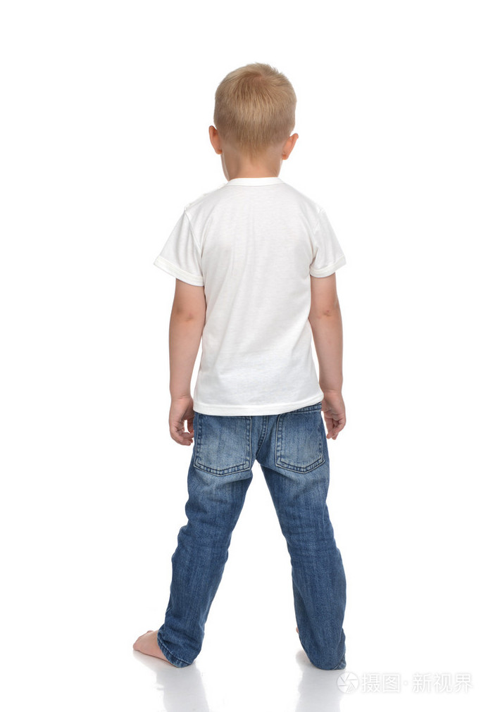白种人全身美国男婴t恤儿童的后视镜