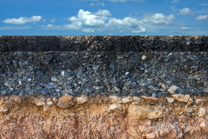 风暴的流失.以指示土壤层和