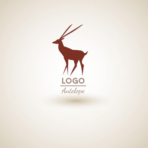 羚羊标志矢量图片