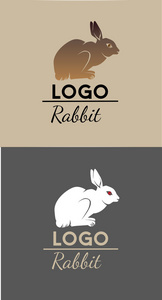 动物兔子标志