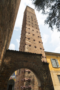 帕维亚 意大利 中世纪的塔楼