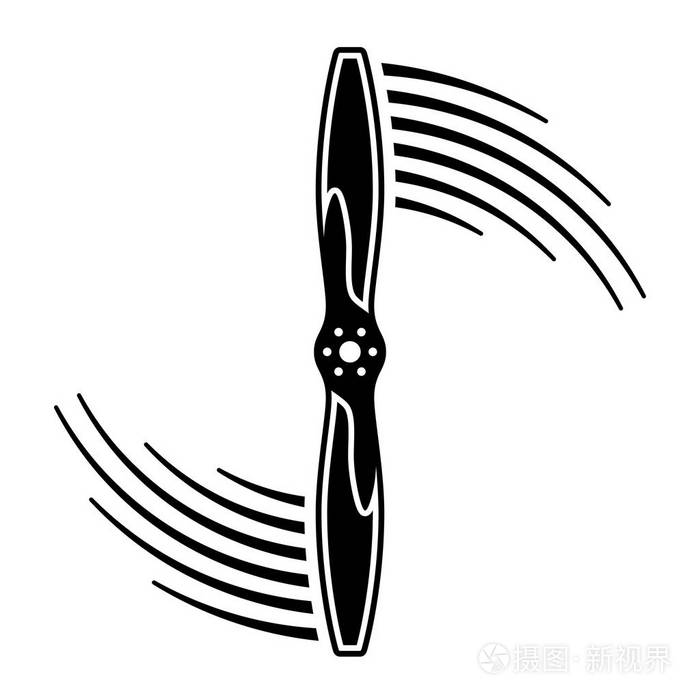 飞机螺旋桨运动线符号插画-正版商用图片0cw66h-摄图新视界
