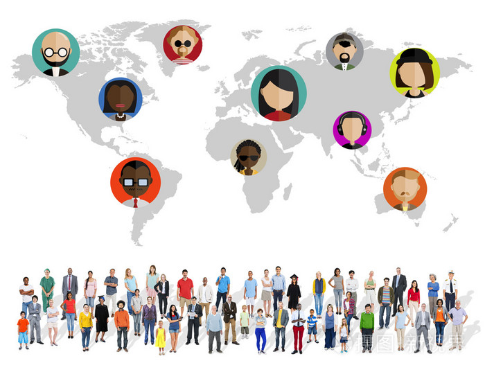 一群多样性人