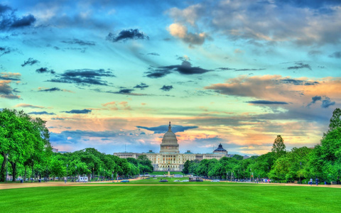美国国会在华盛顿特区国家广场