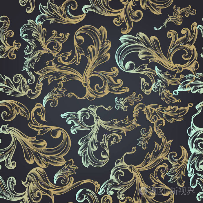 与漩涡设计的花纹.时装面料的理想选择