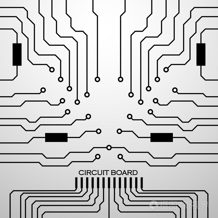 电路板.抽象背景.矢量图.10 eps