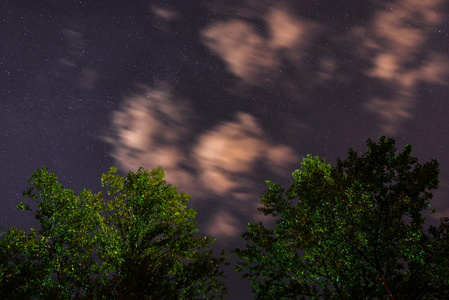 繁星点点的天空