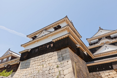 小吊桥 shotenshu 的日本松山城堡