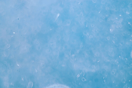 抽象背景与 flling 雪在蓝色背景。寒冷的冬天天气