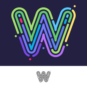 w 字母线标志照片