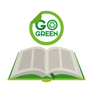 绿色的书设计