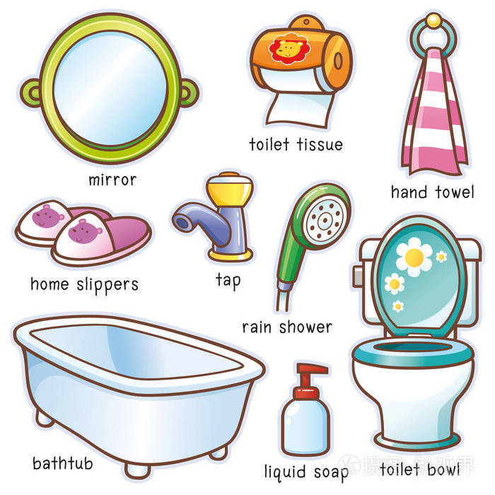 卡通浴室配件