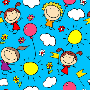 假期有趣的孩子们照片