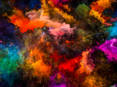 内在生命的色彩空间照片