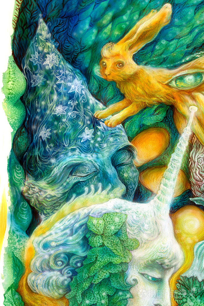 美丽的幻想,五彩缤纷的绘画,光彩夺目的精灵仙女克里