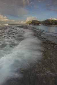 Gunungkidul，日惹，印尼的海景