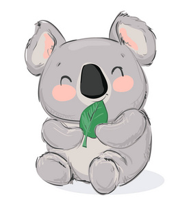 可爱的卡通考拉照片