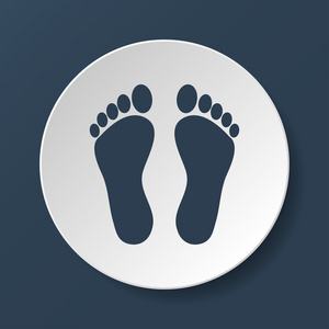 足迹-矢量图标照片