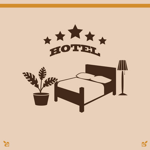酒店插图的标志