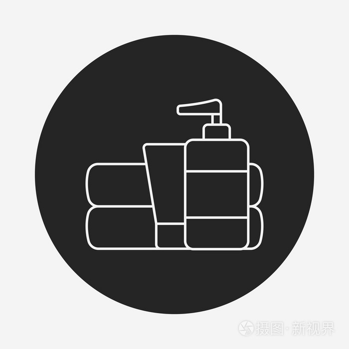 洗护用品线图标