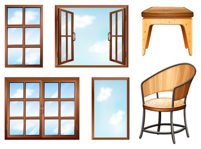 window背景插画-window背景手绘-window背景卡通图-摄图新视界