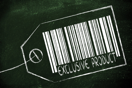 独家产品条码标签上标明产品价格
