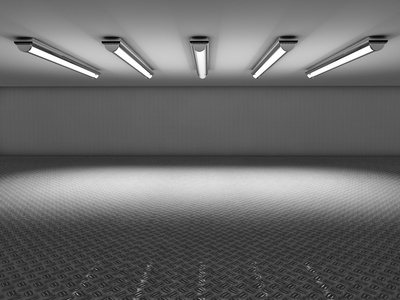 空展厅墙带空白横幅的展厅现代展厅内部有复印空间, 墙上空荡荡的广告