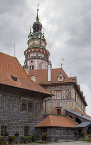 捷克共和国捷克克鲁姆洛夫城堡塔